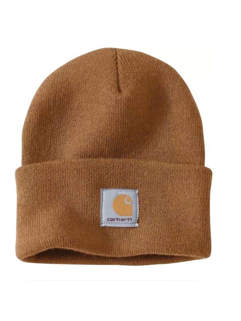 Carhartt A18 Acrylic Watch Hat Knit Cuffed Beanie Brown  One Size Winter Pull On